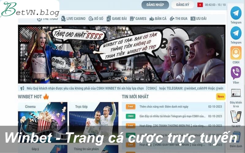 Winbet -  Trang cá cược trực tuyến đổi thưởng nhanh chóng